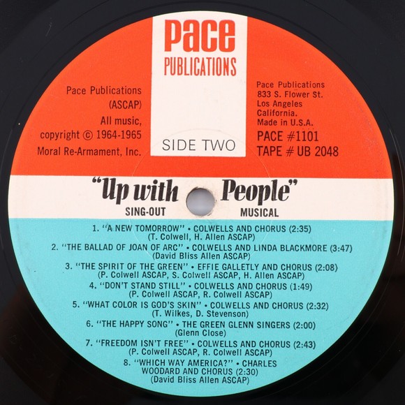 Pace Magazine Presents Up With People! The Sing-Out Musical 1965 LP Record #1101 - Picture 11 of 16